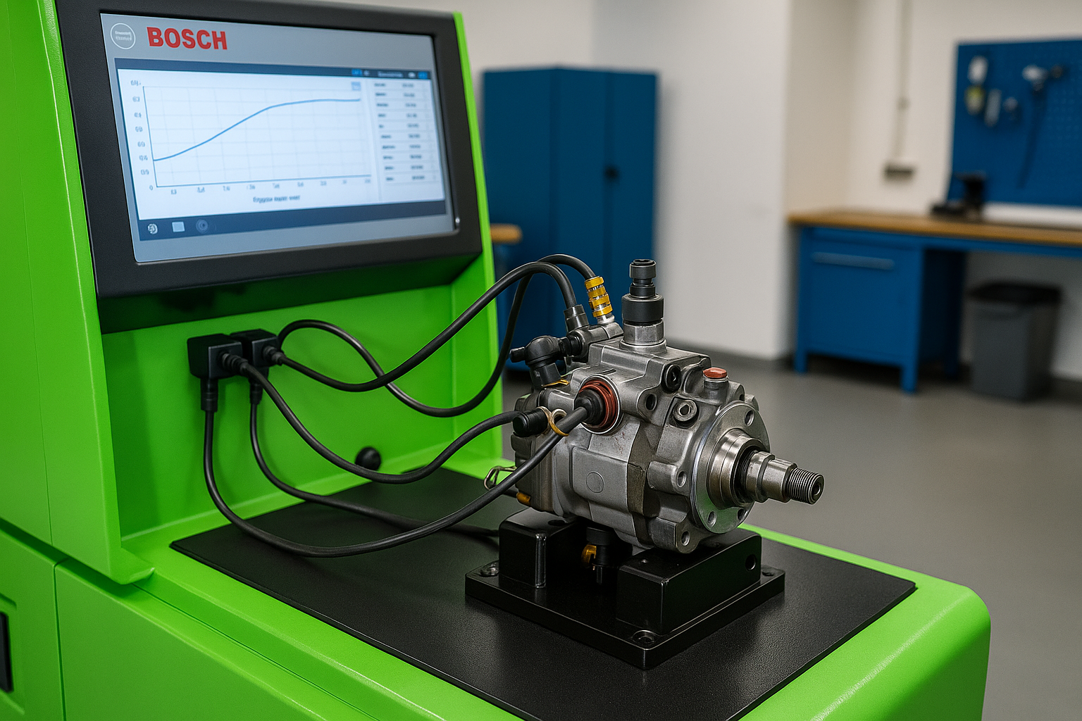 Réparation pompes CR et test sur banc d’essai